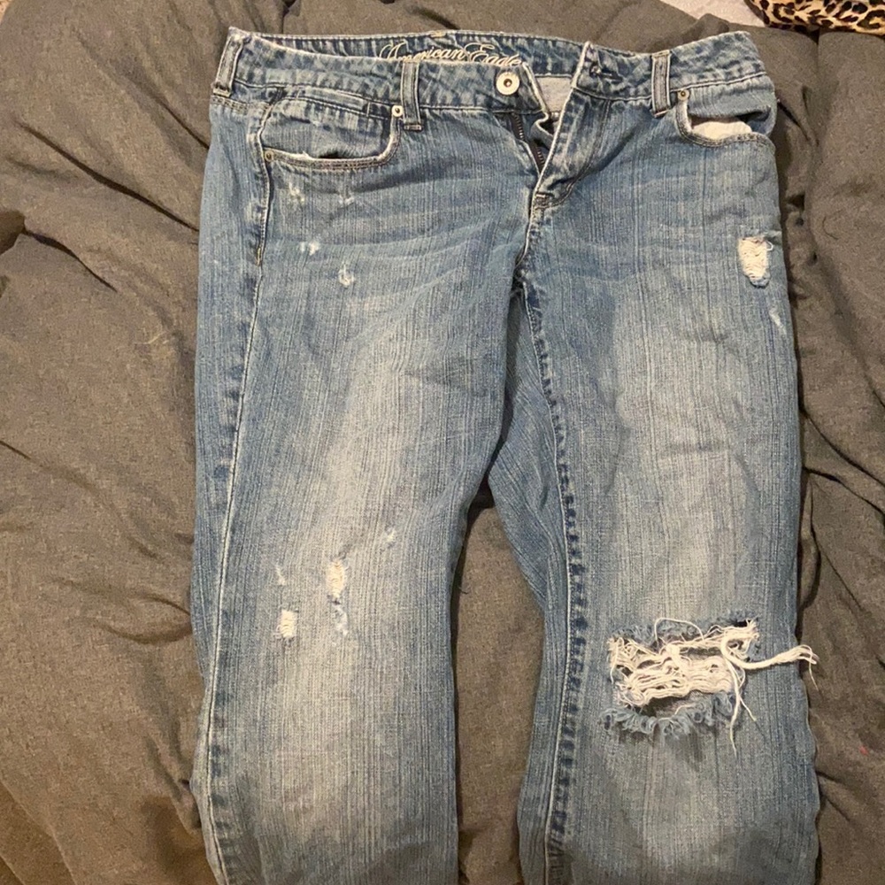 Older style American Eagle jeans.